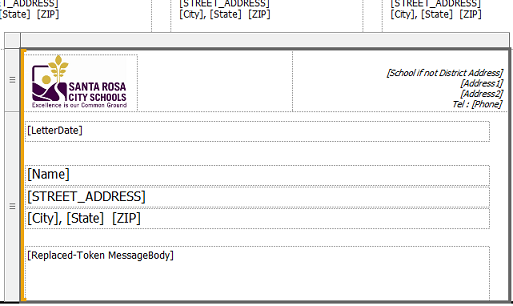 report layout